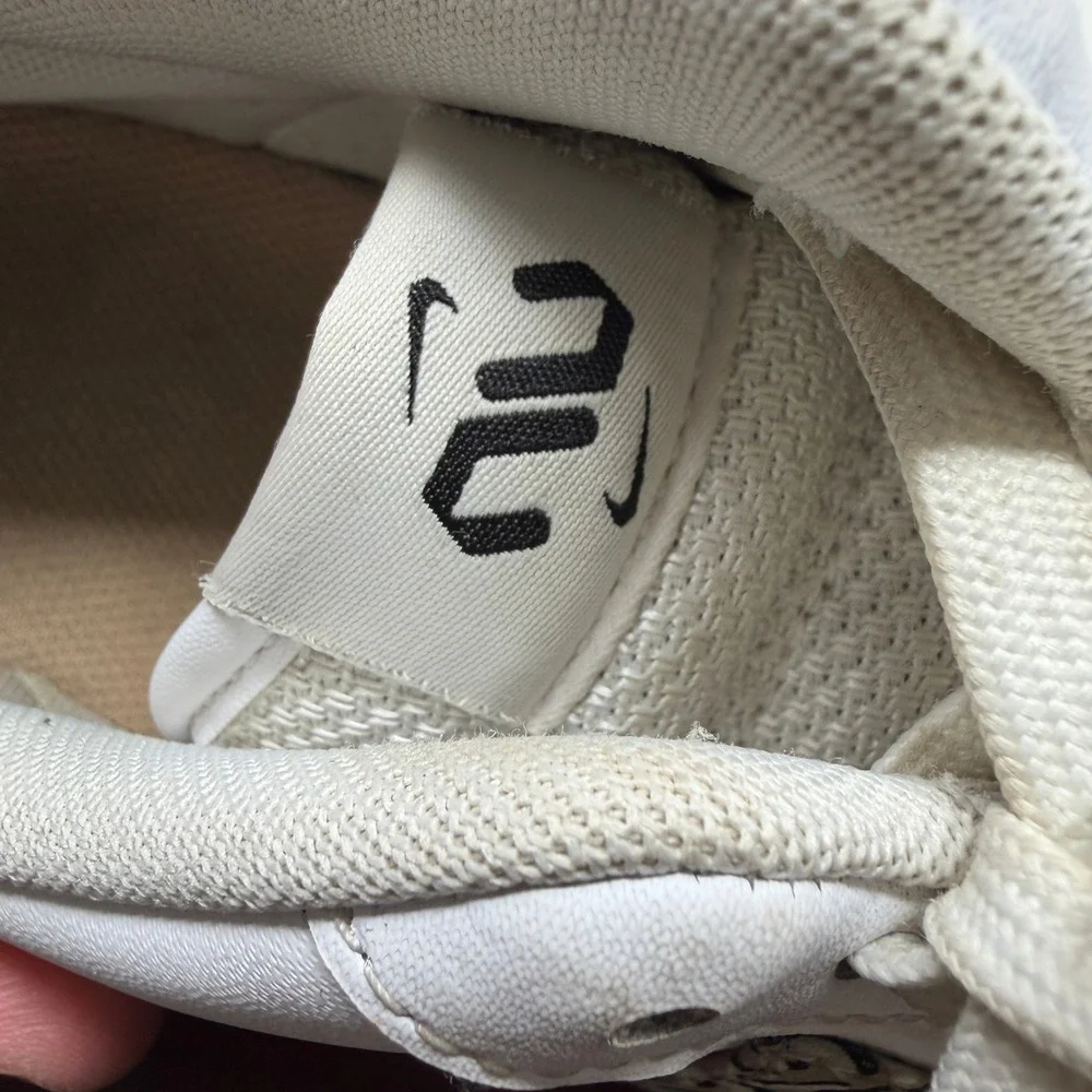 Nike Air Force 1 07 SE Women 10 White Sanddrift Geometric DZ2709-100 EUC